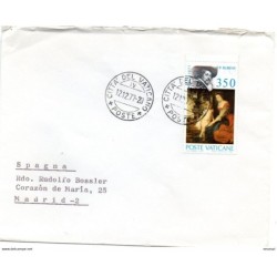 Carta  certificada de 1977  Vaticano