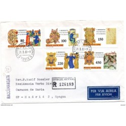 Carta certificada de 1980 con serie n 68993