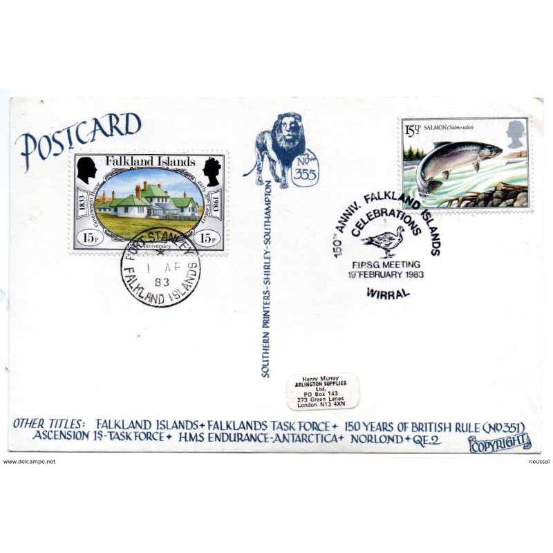 Tarjeta de falkland island Tarjeta de falkland island