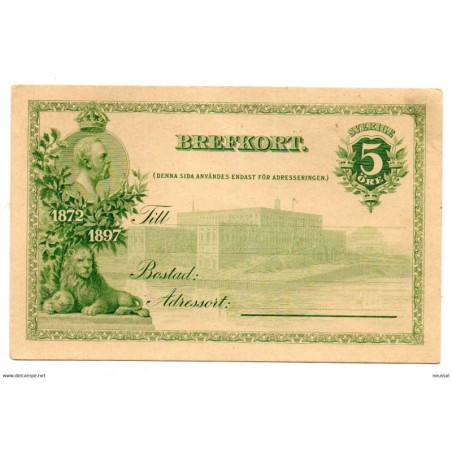 Entero postal  de  Suecia