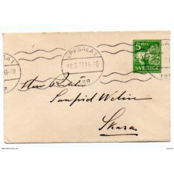 Sobre entero postal circulado de 1937