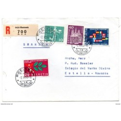 Carta certificada de 1966  Suiza