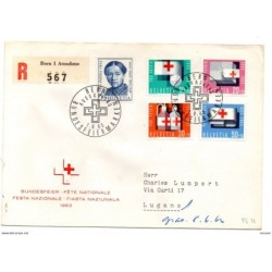 Carta  certificada con matasellos commemorativo de 1963  n  7115