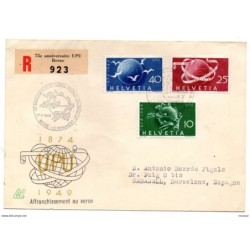 Carta  certificada con matasellos commemorativo de 1949  n 4746