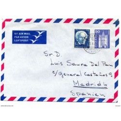 Carta   aerea de 1965 suiza