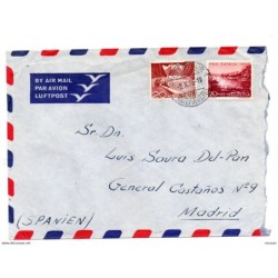 Carta   aerea de 1956  suiza