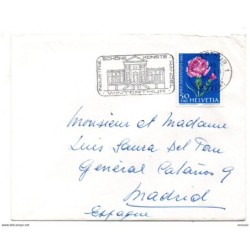 Carta   con matasellos commemorativo de 1968 winterthur