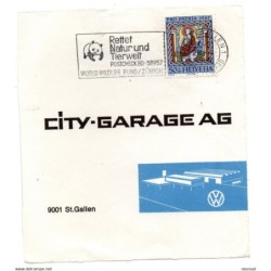 Recorte de carta con matasellos commemorativo de 1968