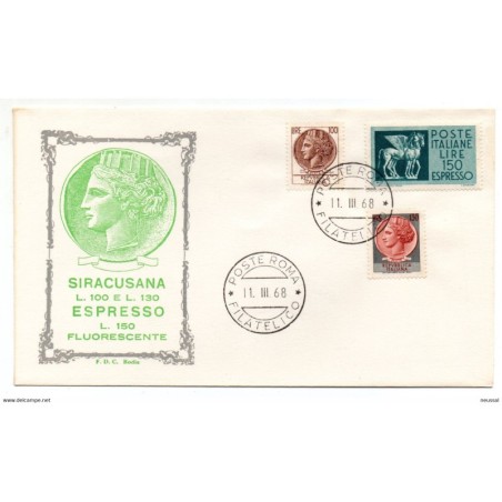 Carta de italia de 1968