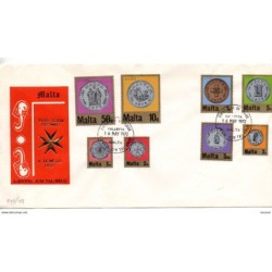 Sobre de primer dia de malta de 1972 con serie n 4418