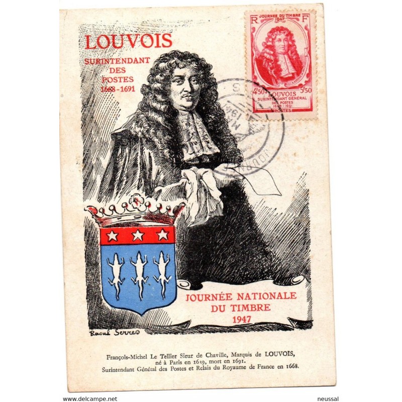 Tarjeta maxima de 1947 francia Tarjeta maxima de 1947 francia