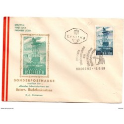 2 sobres  de primer dia de austria de 1959