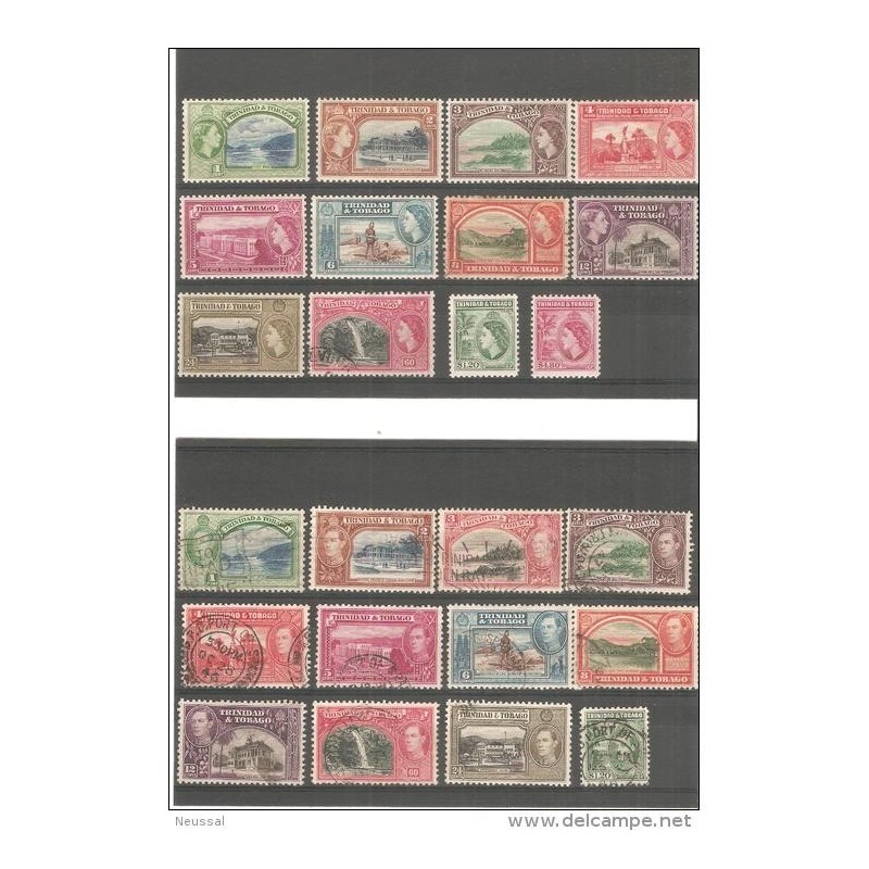 2 fichas de sellos de trinidad y tobago 15970 2 fichas de sellos de trinidad y tobago 15970
