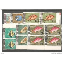 Serie en bloque de 4 peces tanzania 2732