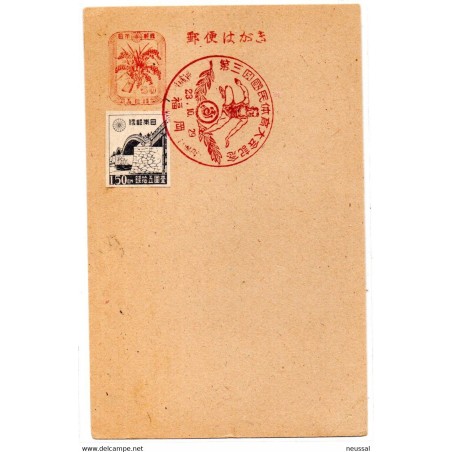 Entero postal  con matasellos commemorativo  atletismo  japon