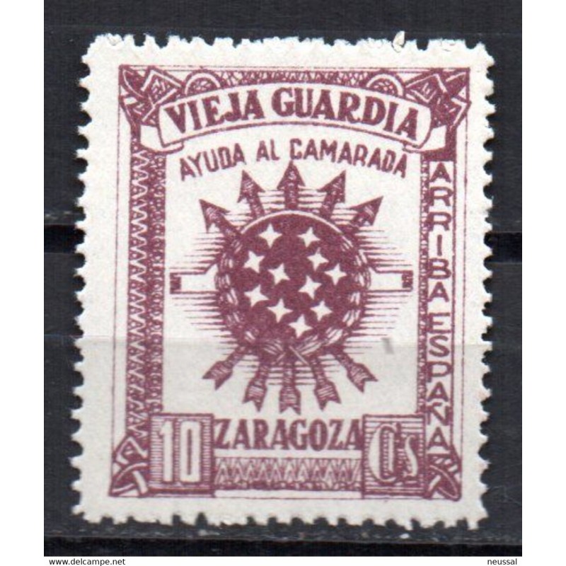 Viñeta de vieja guardia de zaragoza  10cts