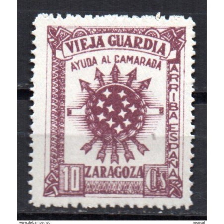 Viñeta de vieja guardia de zaragoza  10cts