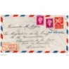 Carta  certificada  con matasellos de 1949 Curaao