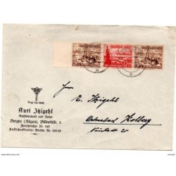 Carta  con matasellos de 1938 Alemania