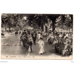 Tarjeta postal circulada de hyde park london 1912