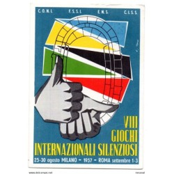 Tarjeta postal  de 1957 roma