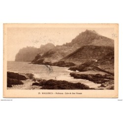 Tarjeta postal  circulada  mallorca pollensa cala de san vicente
