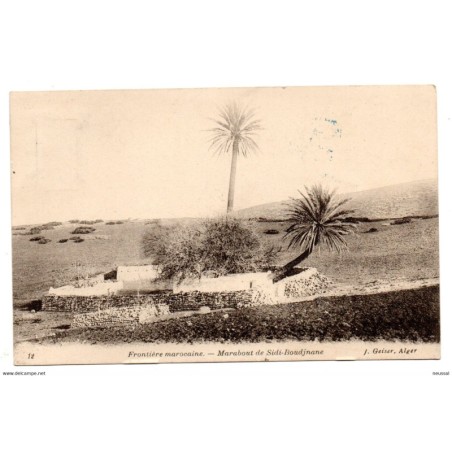 Postal circulada de frontiere marocaine sidiboudjanane