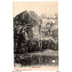 Postal circulada con matasellos ambulante de 1907 Oeschinensee