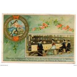Reproduccion de tarjeta postal obreras mallorquinas