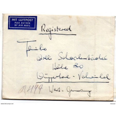 Carta  certificada de afganistan