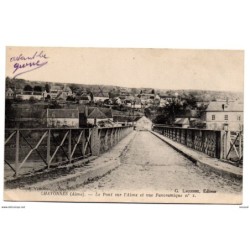 Postal de chavonnes aisne Le pont sur laisne
