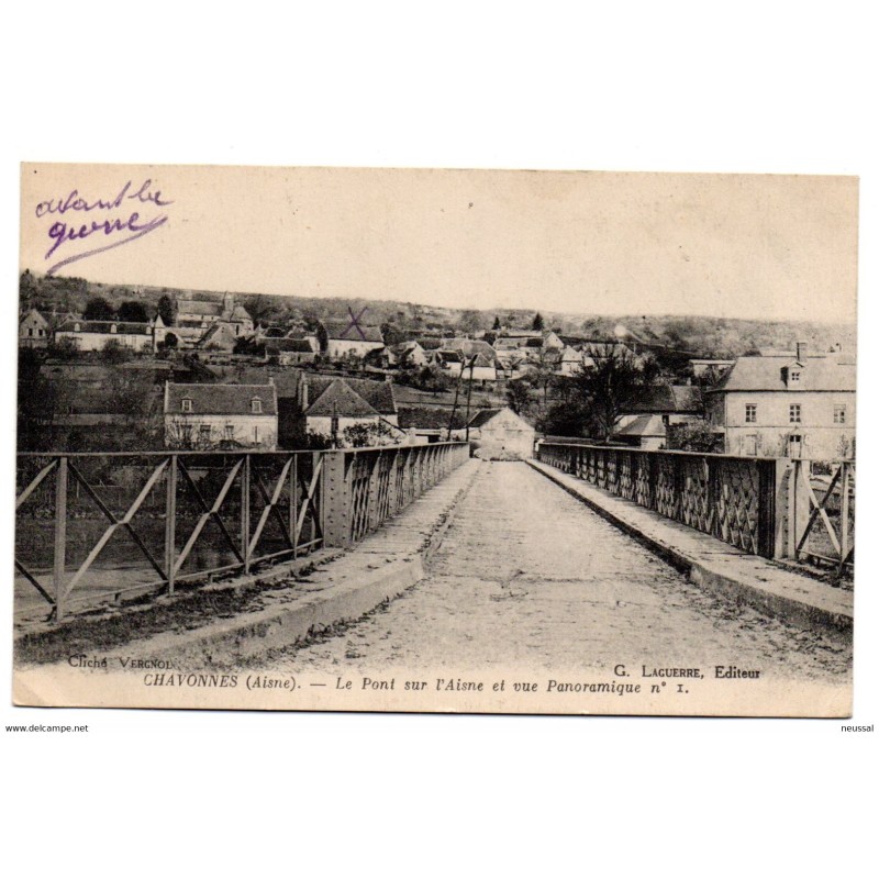Postal de chavonnes aisne Le pont sur laisne Postal de chavonnes aisne Le pont sur laisne
