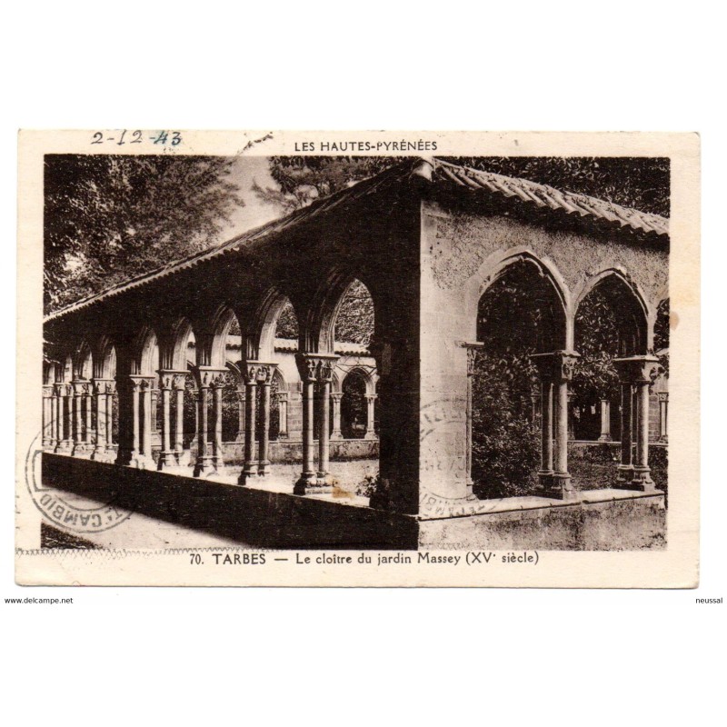 Postal circulada con censura militar valencia del cid de 1943 Tarbes Postal circulada con censura militar valencia del cid de 1943 Tarbes