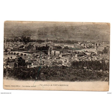 Postal de  vue generale de pont a mousson