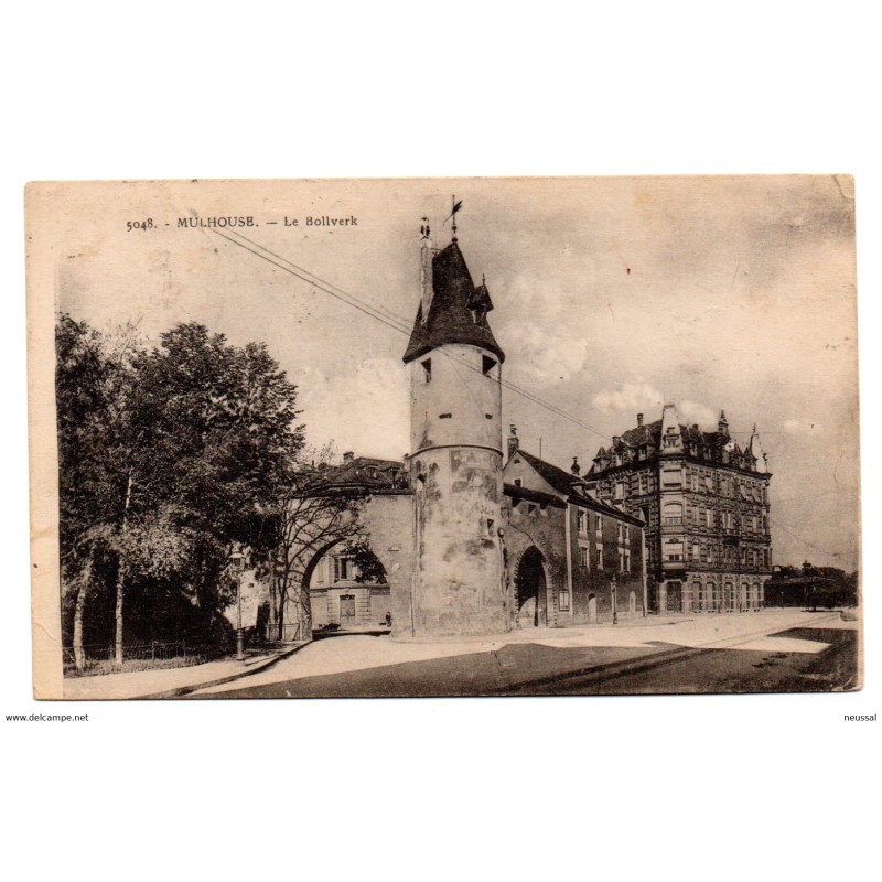 Postal circulada de Mulhouse Le bollverk Postal circulada de Mulhouse Le bollverk