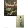 3 reproducciones de postales de desnudos