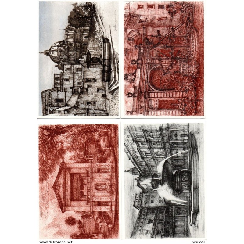 6 reproducciones de postales de Ciudad del Vaticano 6 reproducciones de postales de Ciudad del Vaticano