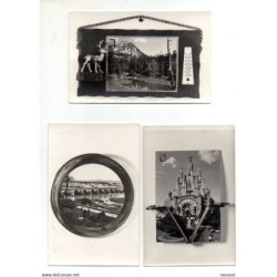 3 postales con diferentes paisajes