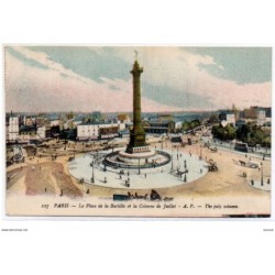 Postal de Paris circulada del año 1922 con dos sellos