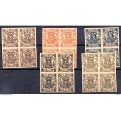 Serie en bloque n 74s8s timbre movil de 1903