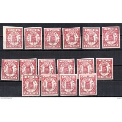 Serie n 33s48s muestra timbres para efecto de comercio