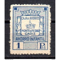 Sello  ahorro infantil de 1 pta