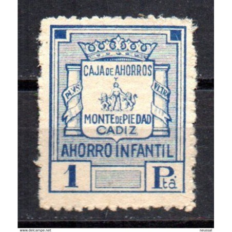 Sello  ahorro infantil de 1 pta