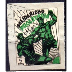 Viñeta de guerra civil con papel