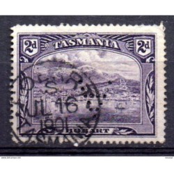 Sello n 61 con perforacion A invertida  Tasmania