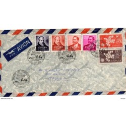 Carta  con matasellos commemorativo de 1961 navidad