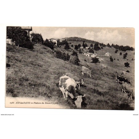 Postal de aix les bains  plateau du revard