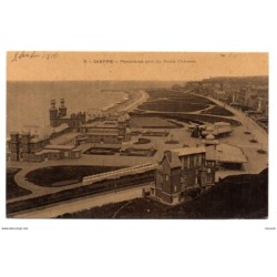 Postal de dieppe  panorama pris du vieux chateau