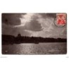 Postal  circulada de 1912 suiza coucher de soleil