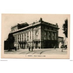Postal   de porto novo teatro s joao
